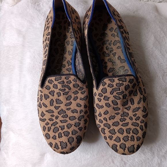 Rothy's Shoes - Rothy's Leopard Print Flats Brown and Black
